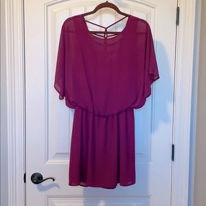 Lost April magenta cocktail dress